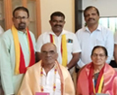 Udupi: Ka Sa PA - Kaup felicitates Dayananda & Sarojini Kamath couple on Teachers Day
